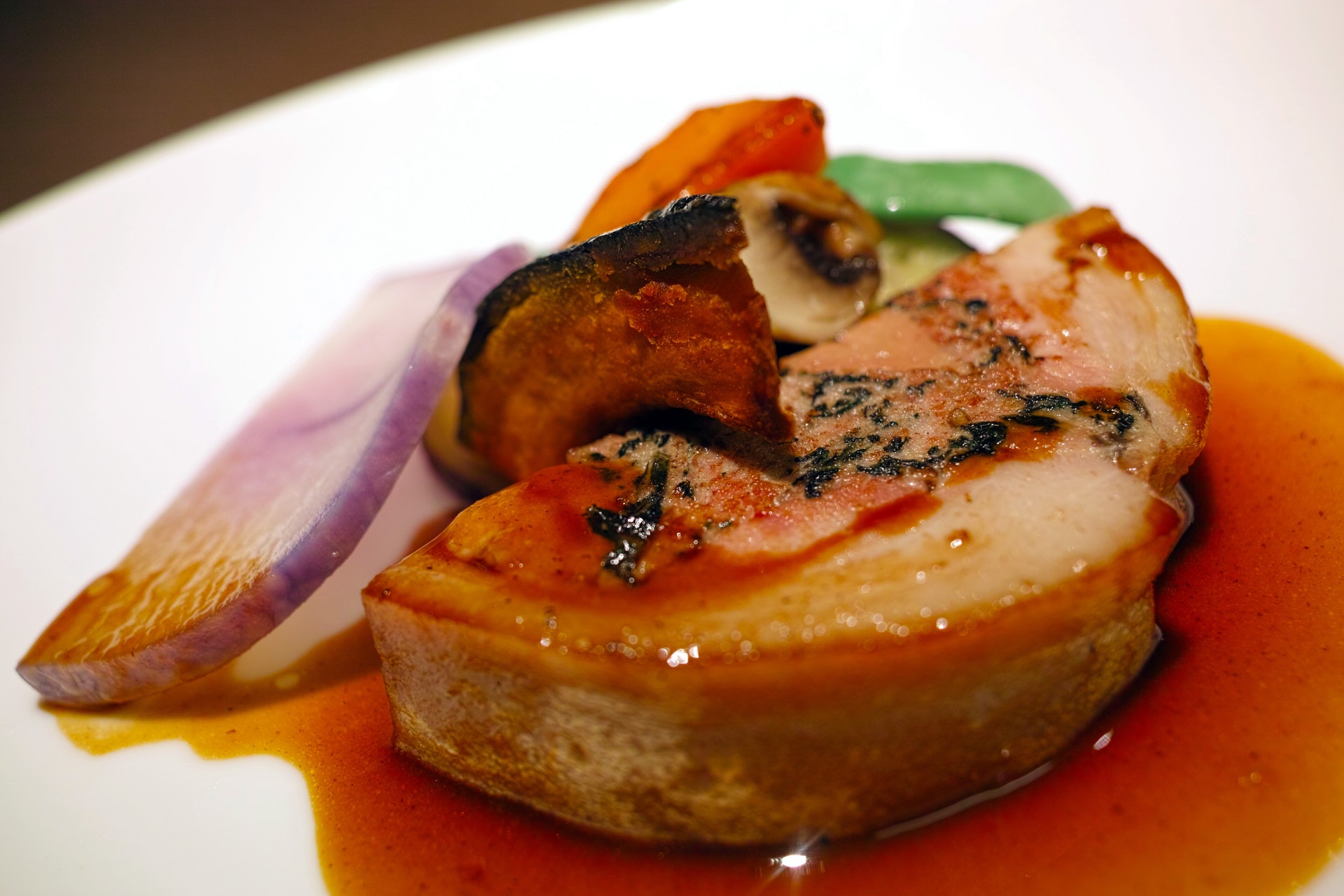 Island Duck with Mulberry Mustard