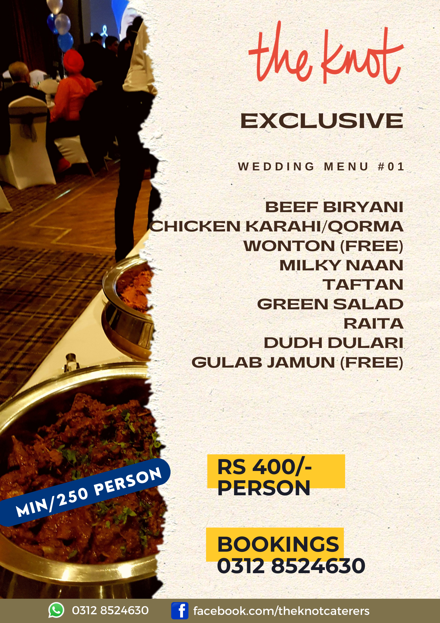 wedding catering menu 1