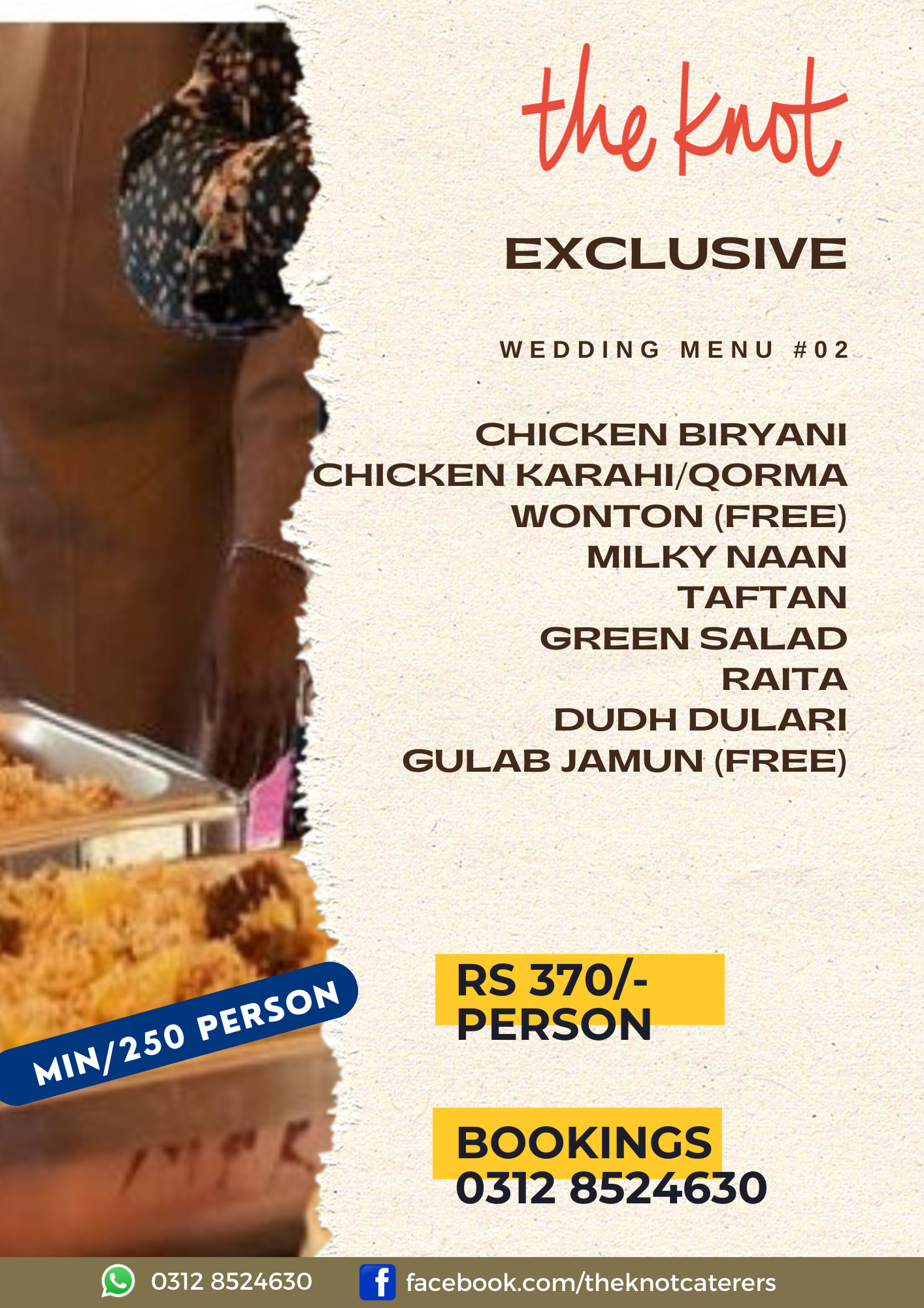 wedding catering menu 2